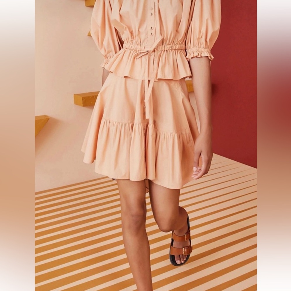 Ulla Johnson Peach Skirt